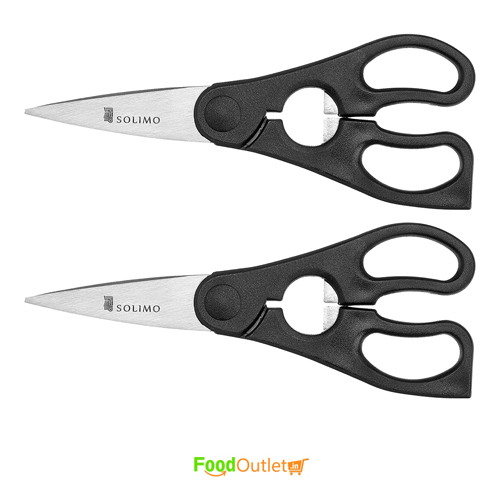 Premium High-Carbon Stainless Steel Small Detachable Kitchen Shears Set, Set of 2, Silver