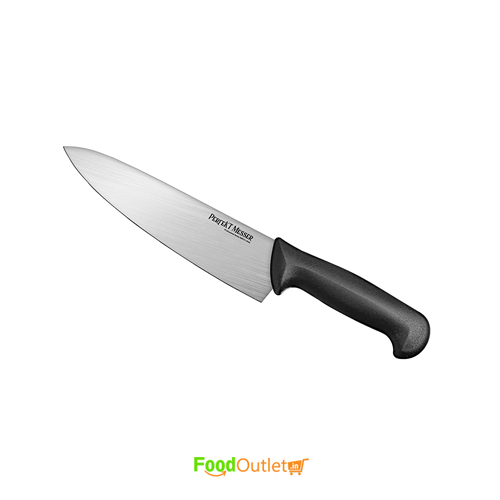 PERFEKT MESSER Chef Knife 8  German Design with Japanese Super Steel Blade witdh 2 inch for Professional use(Black)