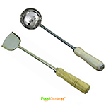 Stainless Steel Big Size Commercial Use (Ladle,Karchi, Serving Spoon & Turner,Palta,Serving)