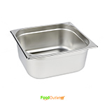 8.25/8 Stainless Steel GN Pan/ Gastronorm Pan - Without Lid - All Depths/Heights - Heavy Duty