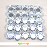 Aluminum Small Tiny Tart/Quiche/Pie Dish Baking Mold 1.5   (Pack of 25)