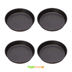 Hard Anodized Pizza Pan 8 Inch- 4 Piece Set