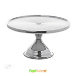 Stainless Steel Round Display Decorating Cake Stand,13 Inches Diameter