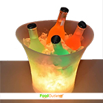 LED Ice Bucket 7 Colours Gradient Changing Luminous Plastic Champagne Wine Drinks Cooler Bucket, 5L Beer Wine Ice Bucket