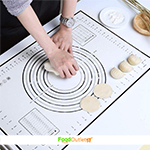 Non Slip Dough Rolling Silicone Pastry Mat with Measurement for Pizza or Pie Crust Mat (Color may Vary)