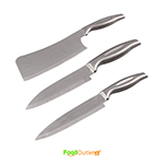 Silver Shark Stainless Steel Chopper Knife  with Chef Knives(Chopper and 2 Knife)