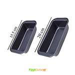 S.B. ANJALI SHALU BHAI Bread/Cake Mould, Rectangle Shape Carbon Steel Baking Tray Two Different Size: 15.5cm & 20cm Set : 2pcs