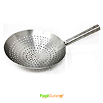 Stainless Steel Stir Fry Skimmer, Mandarin Strainer for Commercial Purpose 12 INCH Diameter